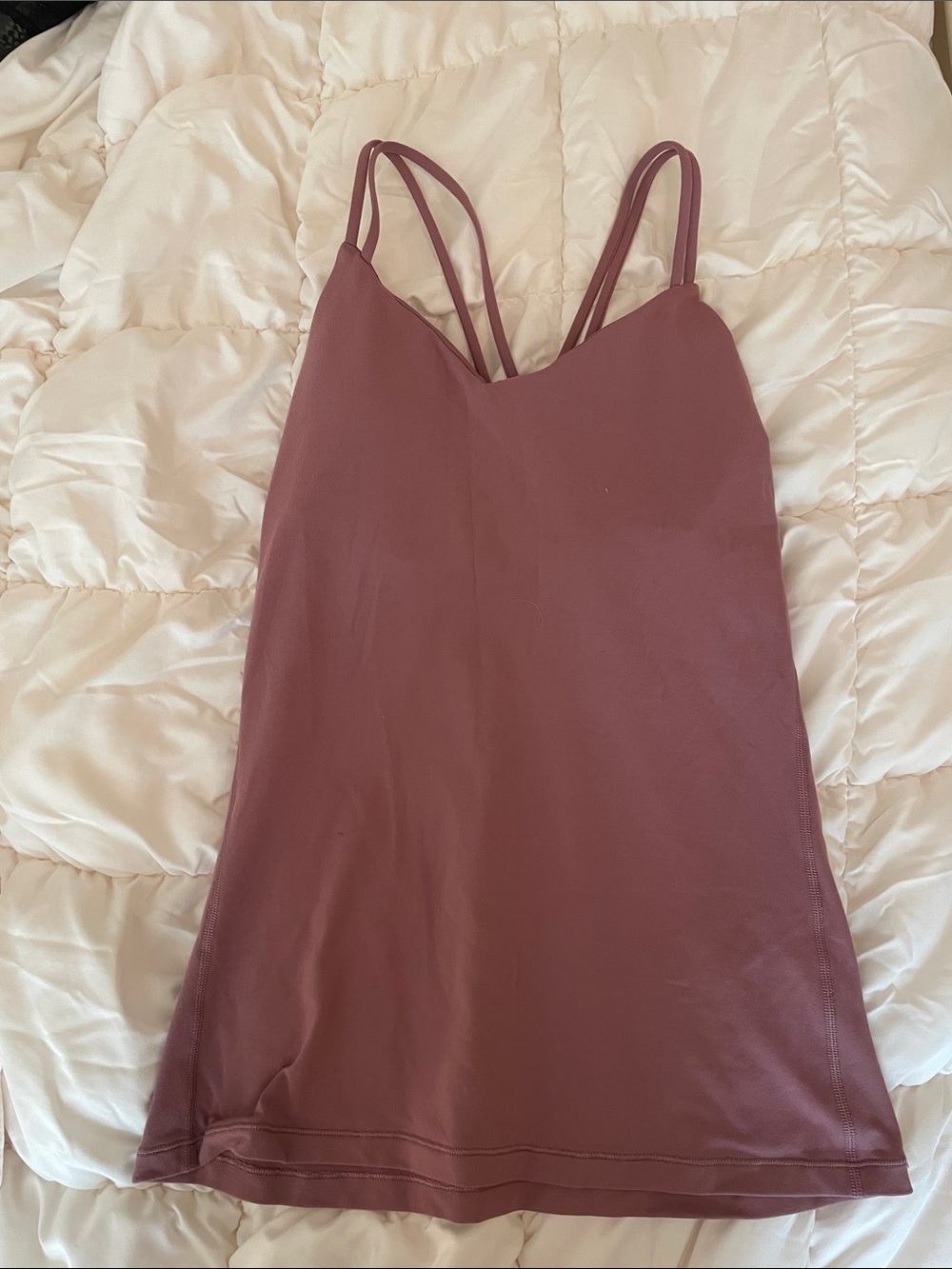 lululemon dusty rose strappy tank top